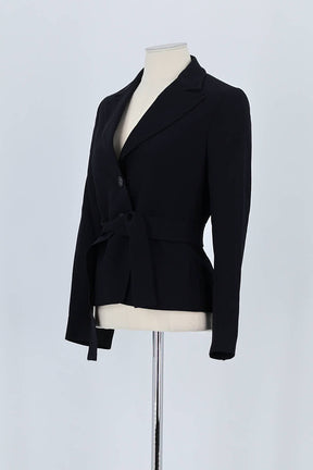 Blazer Max Mara Noir en Coton