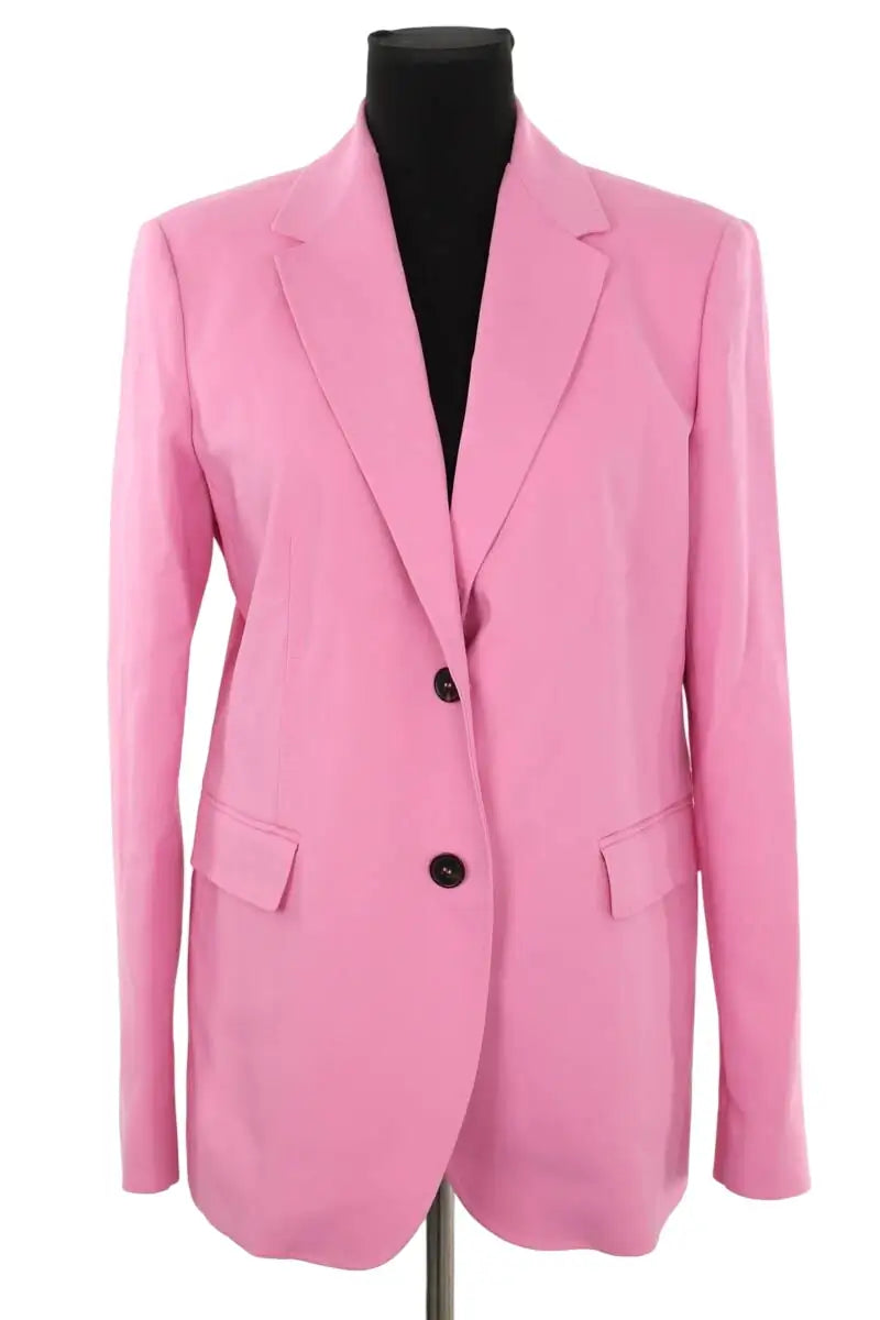 Blazer Max Mara Rose en Coton, taille XXL - Seconde Main