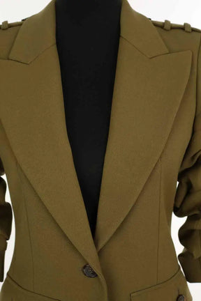 Blazer Michael Kors Kaki en Laine