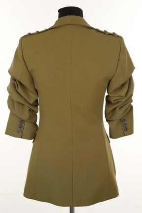 Blazer Michael Kors Kaki en Laine