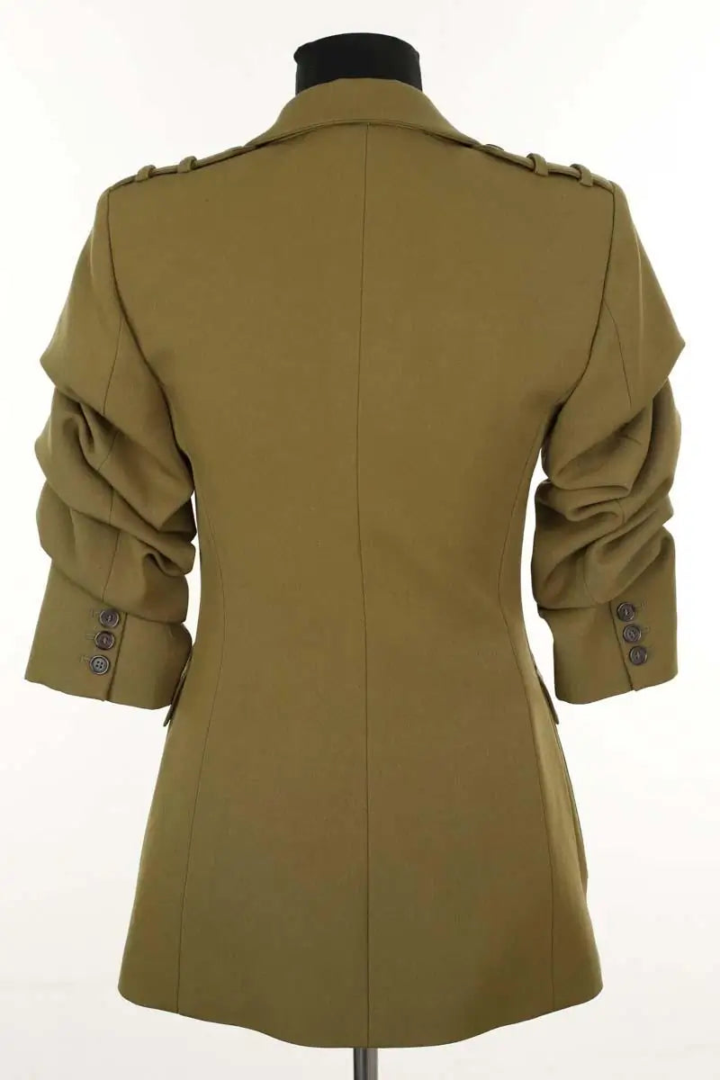 Blazer Michael Kors Kaki en Laine
