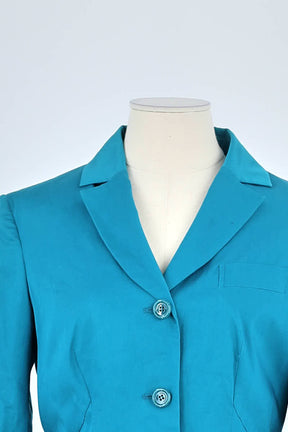 Blazer Moschino Turquoise en Coton