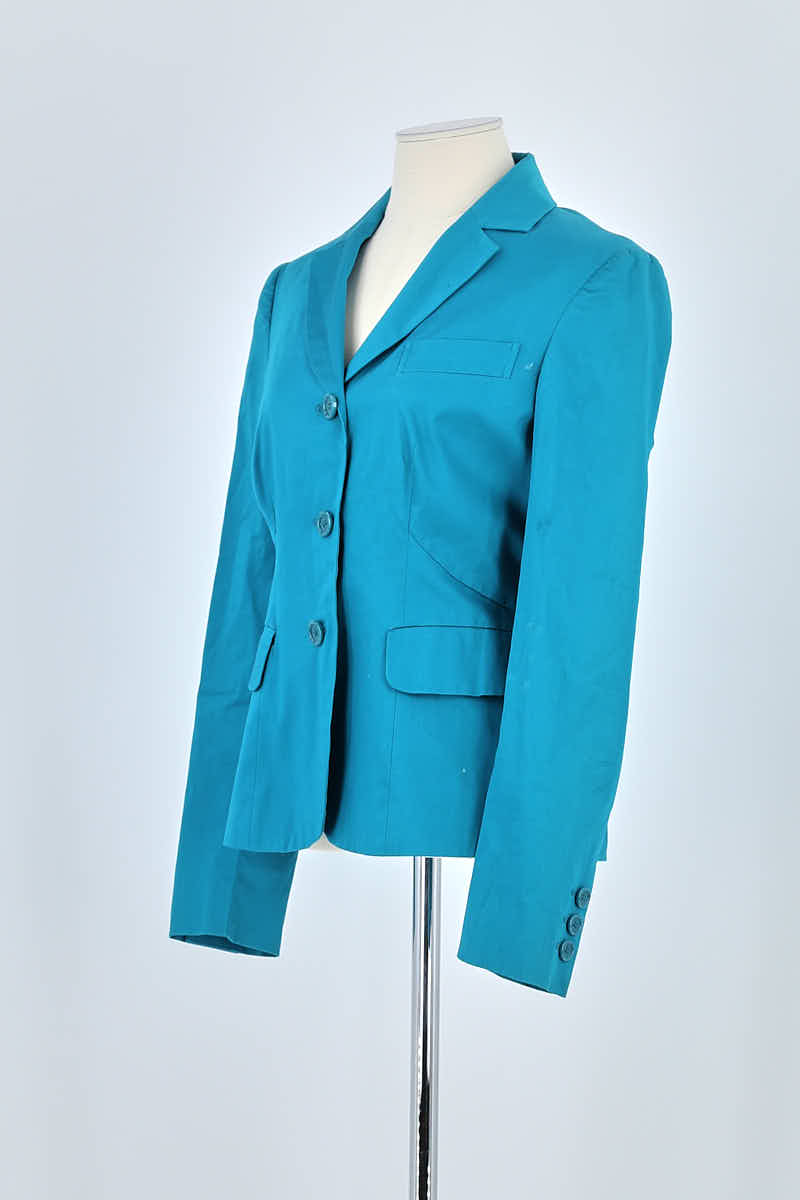 Blazer Moschino Turquoise en Coton