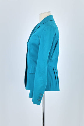 Blazer Moschino Turquoise en Coton