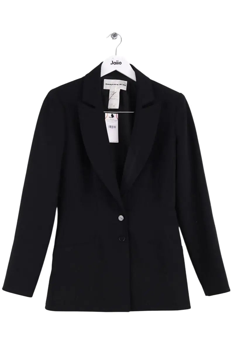 Blazer Mugler Noir en Synthétique, taille M - Seconde Main