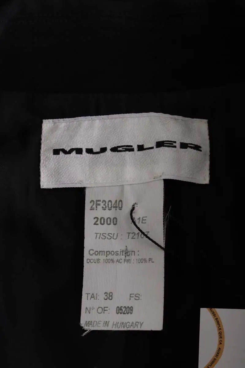 Blazer Mugler Noir en Synthétique