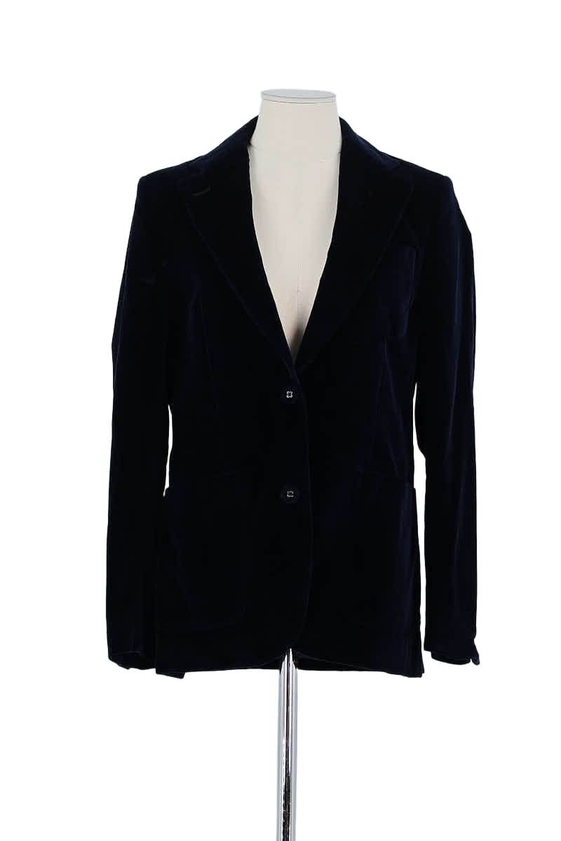 Blazer Officine Générale Marine en Coton, taille S - Seconde Main