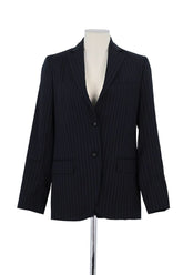Blazer Officine Générale Marine en Laine, taille XS - Seconde Main