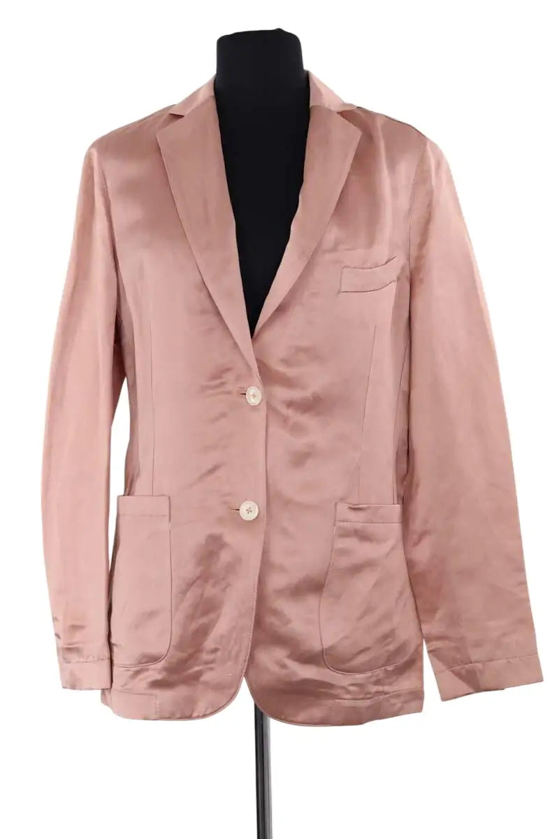 Blazer Officine Générale Paola Beige en Lin, taille S - Seconde Main