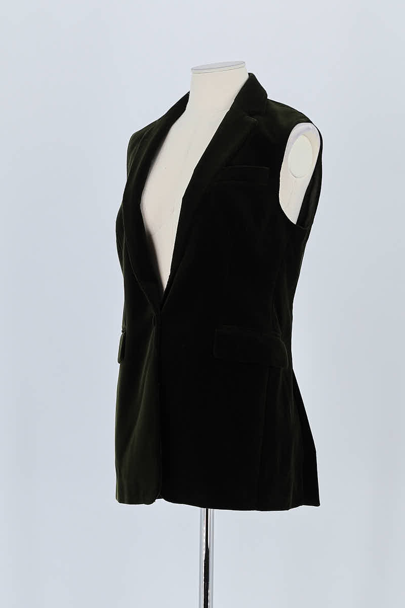 Blazer Officine Générale Vert en Coton
