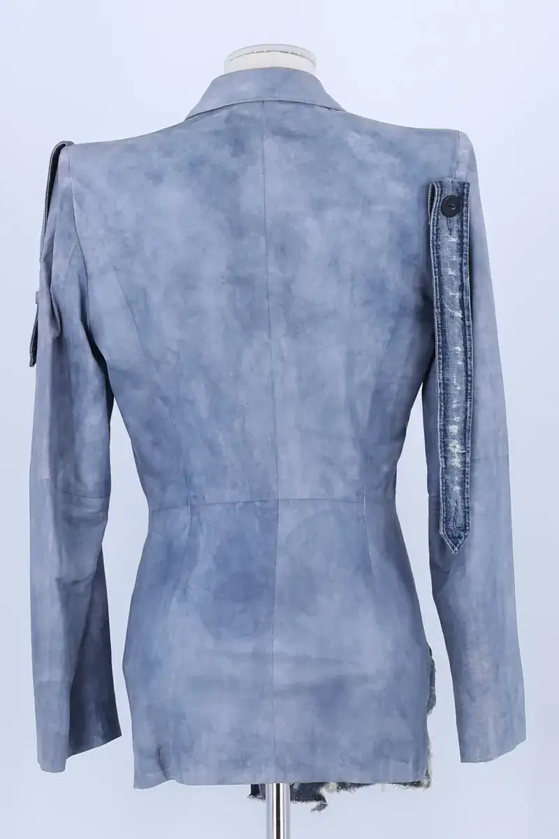Blazer Other Brand Bleu en Cuir