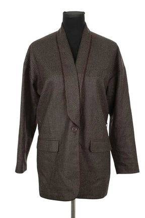 Blazer Paul & Joe Marron en Laine, taille L - Seconde Main