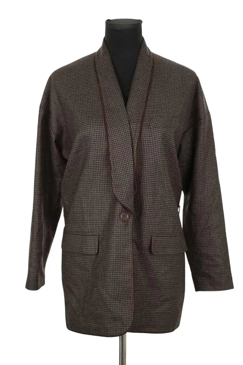 Blazer Paul & Joe Marron en Laine, taille L - Seconde Main