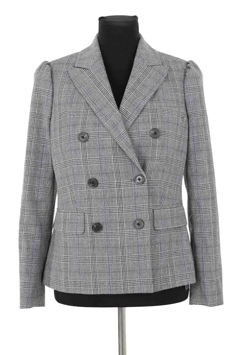 Blazer Rebecca Taylor Gris en Polyester, taille S - Seconde Main