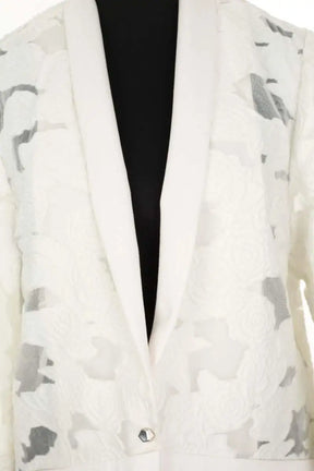 Blazer Roseanna Blanc en Coton