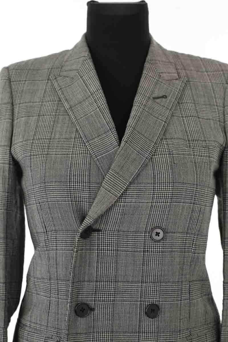 Blazer Saint Laurent Gris en Laine