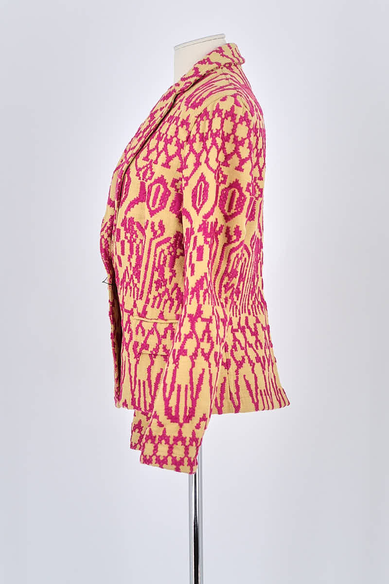Blazer Saint Laurent Jaune en Coton