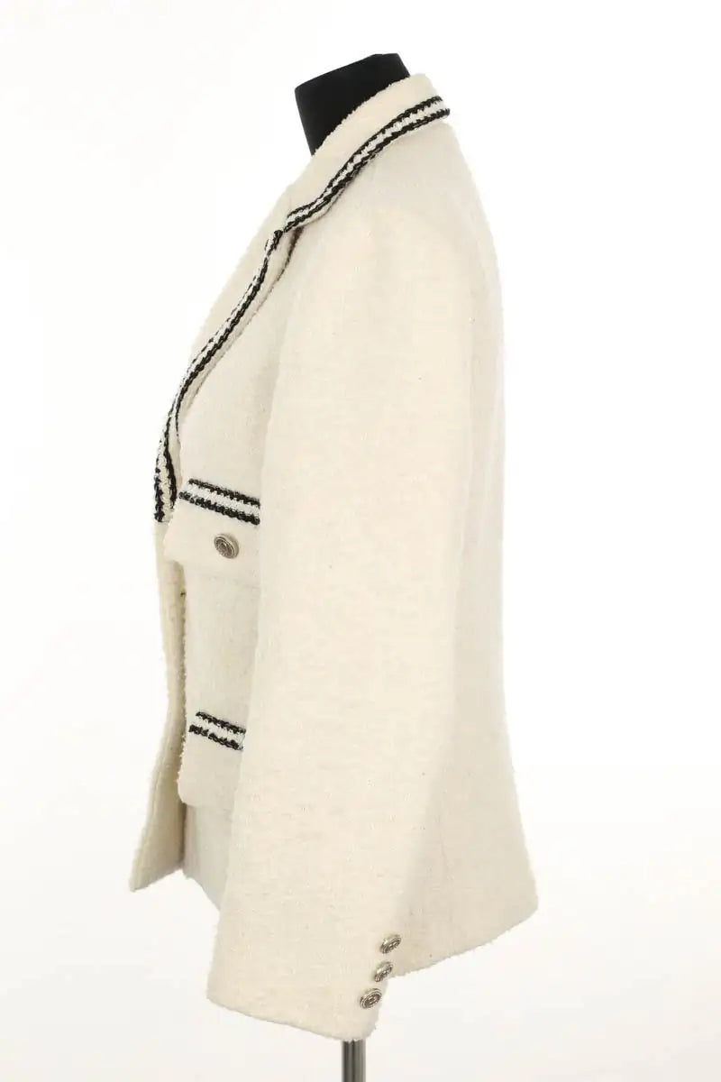 Blazer Sandro Beige en Laine