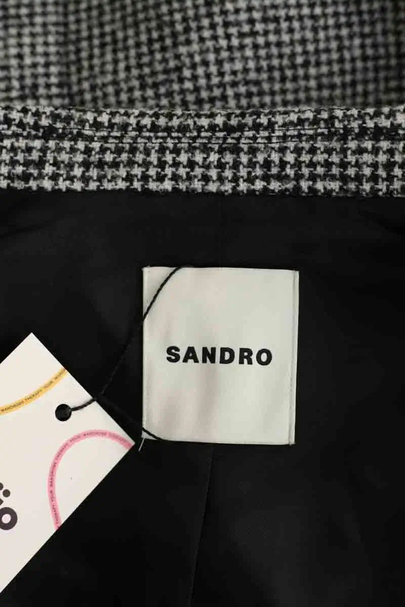 Blazer Sandro Blanc en Laine