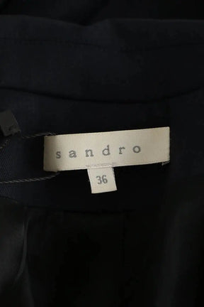 Blazer Sandro Bleu en Polyester