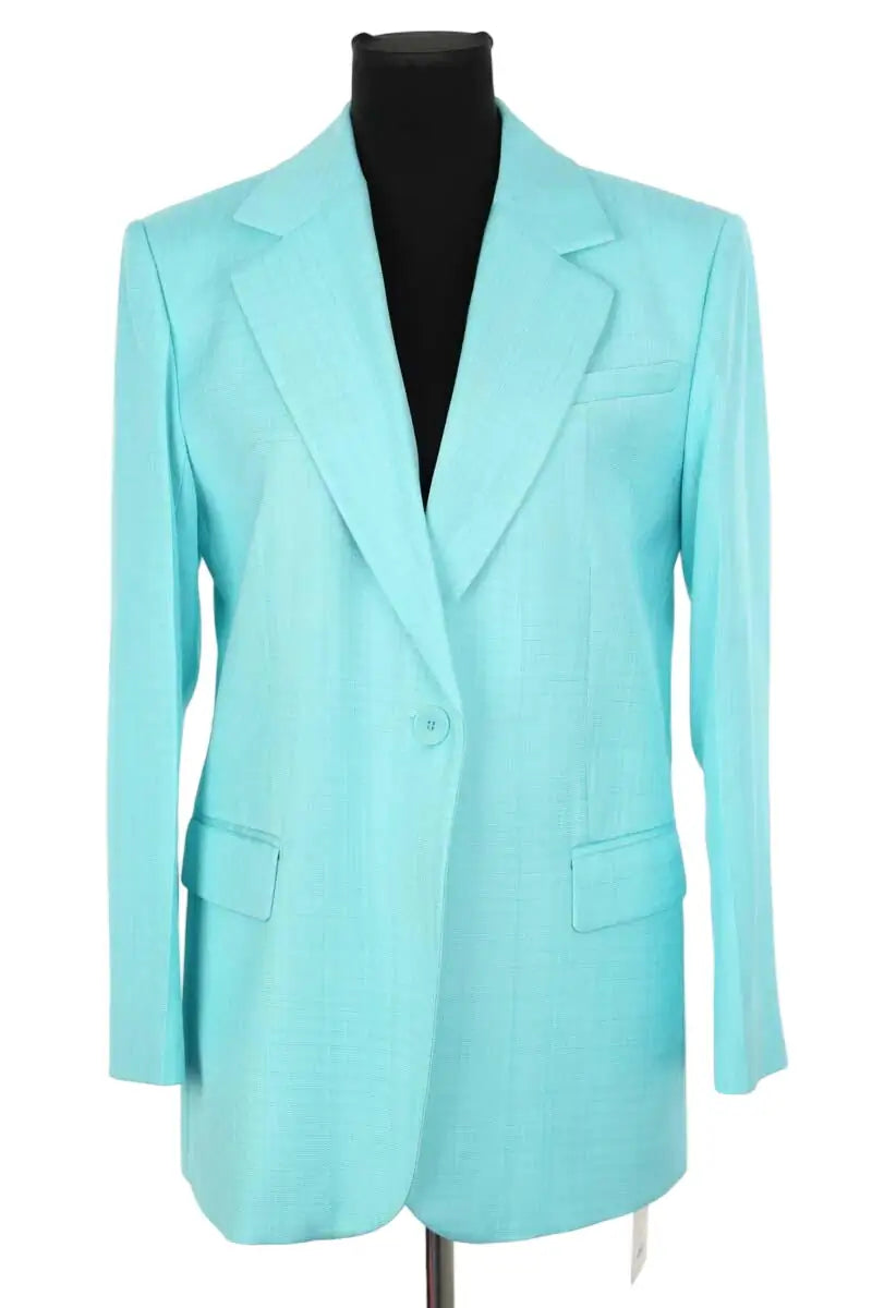Blazer Sandro Bleu en Viscose, taille XS - Seconde Main