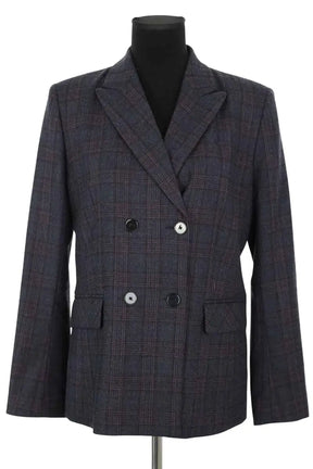 Blazer Sandro Gris en Laine, taille L - Seconde Main