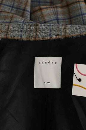 Blazer Sandro Gris en Polyester