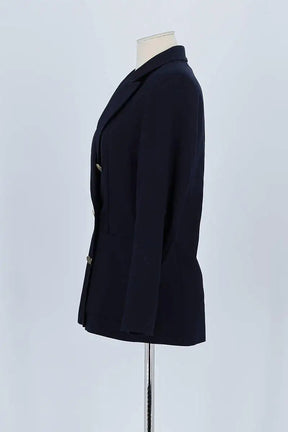 Blazer Sandro Marine en Polyester