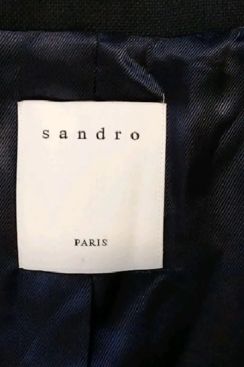 Blazer Sandro Marine en Polyester