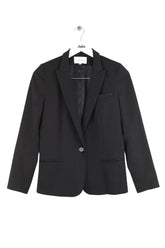 Blazer Sandro Noir en Laine, taille S - Seconde Main