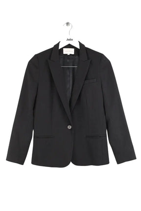 Blazer Sandro Noir en Laine, taille S - Seconde Main