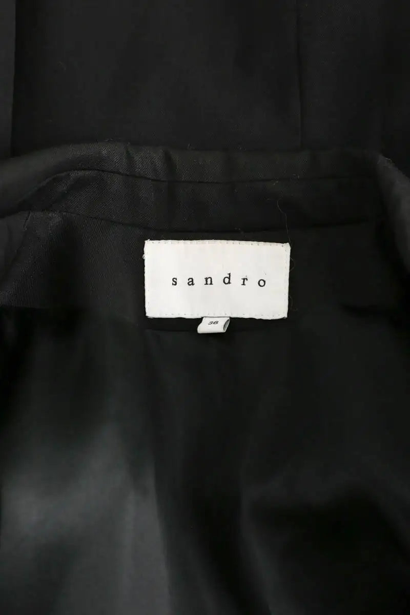 Blazer Sandro Noir en Laine