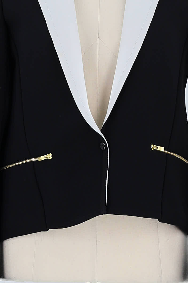 Blazer Sandro Noir en Polyester