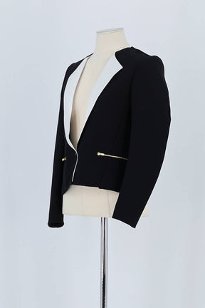 Blazer Sandro Noir en Polyester
