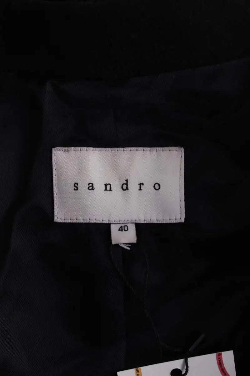 Blazer Sandro Noir en Synthétique