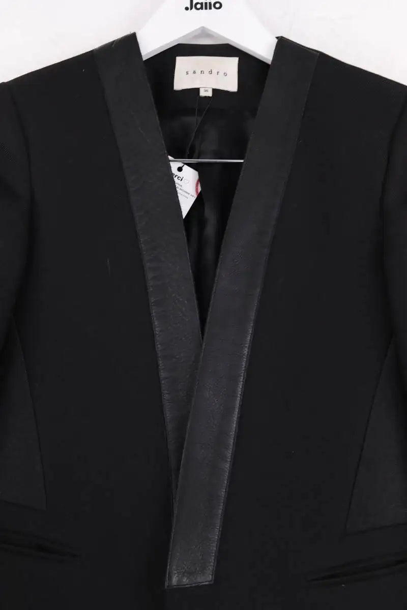 Blazer Sandro Noir en Synthétique