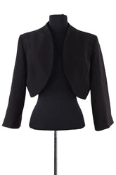 Blazer Sandro Noir en Synthétique, taille S - Seconde Main
