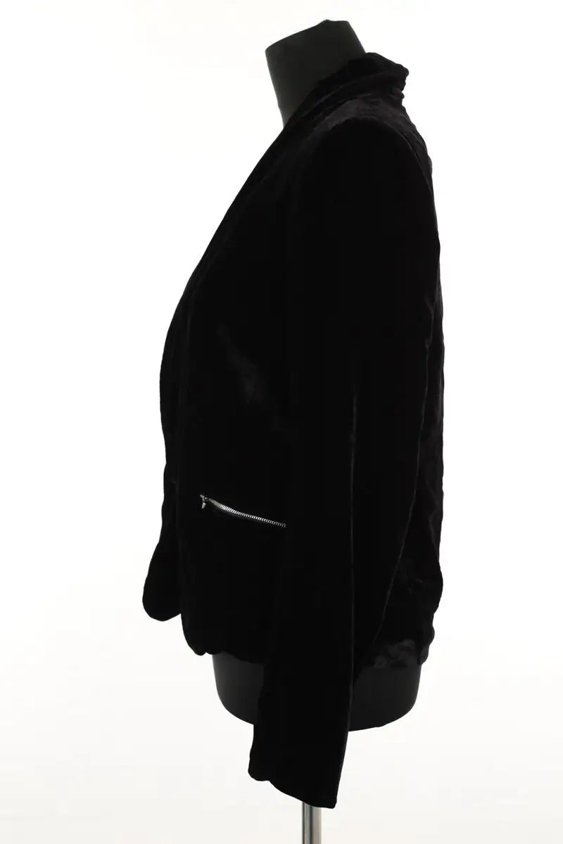 Blazer Sandro Noir en Velours