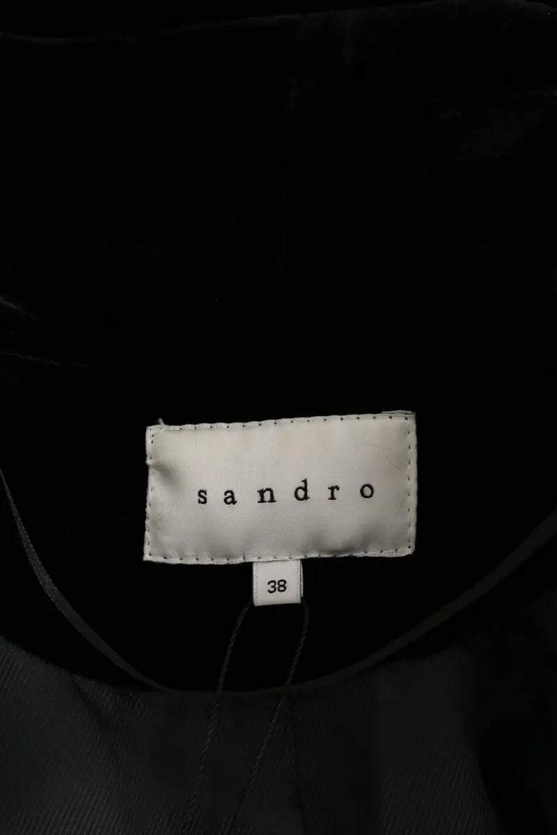 Blazer Sandro Noir en Velours