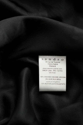 Blazer Sandro Noir en Velours