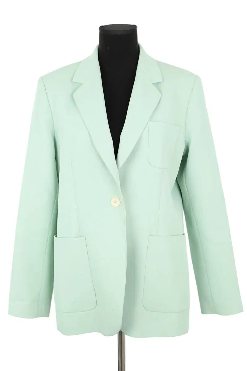 Blazer Sandro Vert en Polyester, taille L - Seconde Main