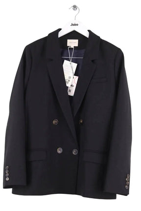 Blazer Sézane Christie Noir en Synthétique, taille XL - Seconde Main