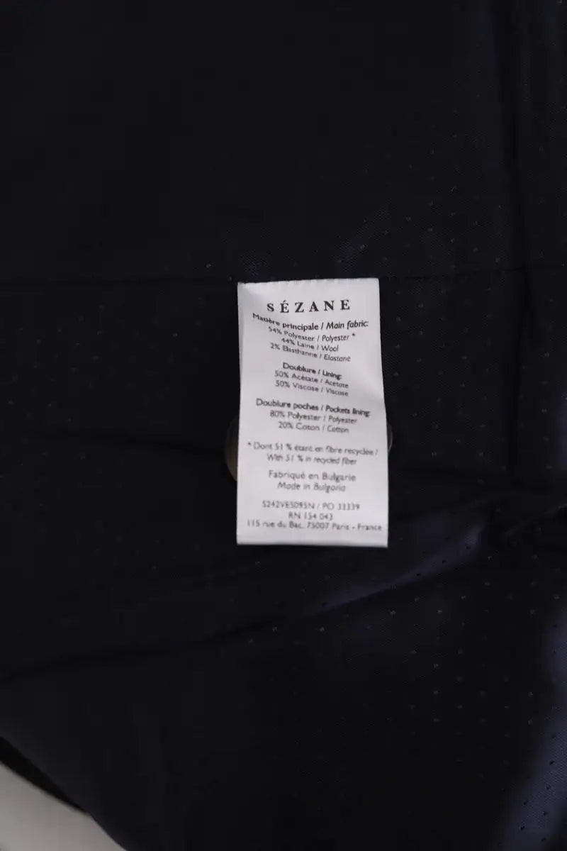 Blazer Sézane Christie Noir en Synthétique