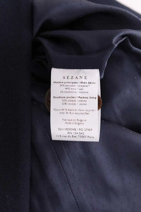 Blazer Sézane Marine en Synthétique