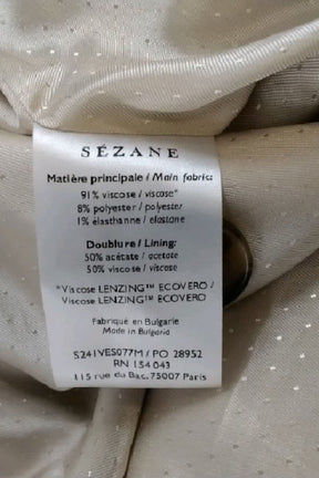 Blazer Sézane Orange en Viscose