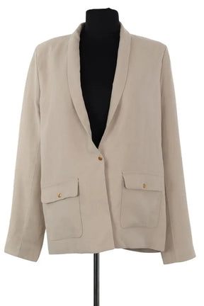 Blazer Songe Lab Beige en Viscose, taille XS - Seconde Main
