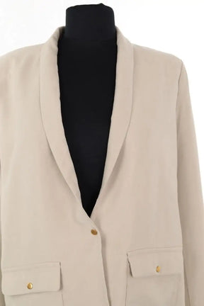 Blazer Songe Lab Beige en Viscose