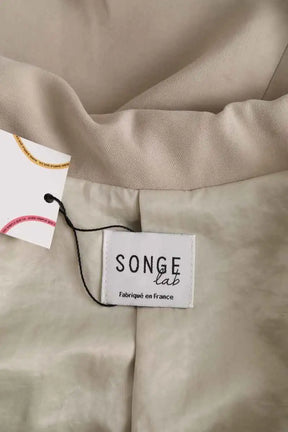 Blazer Songe Lab Beige en Viscose
