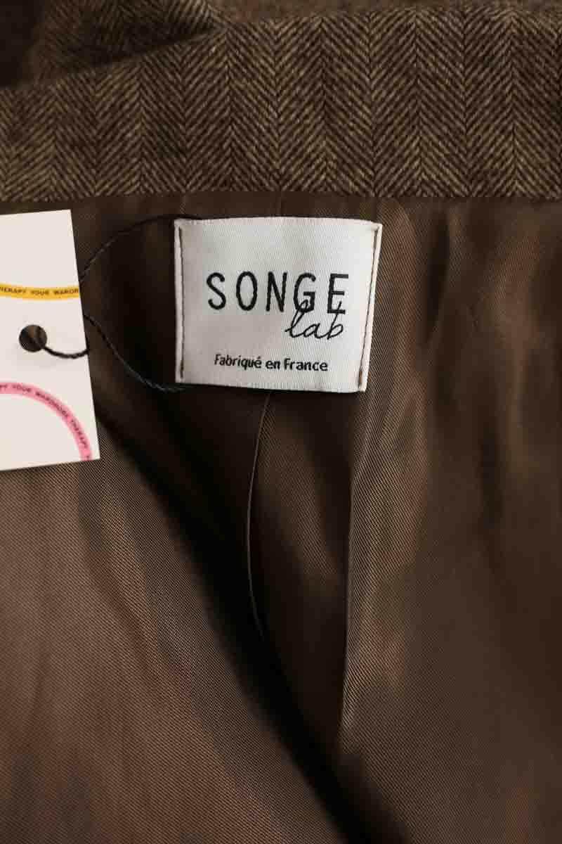 Blazer Songe Lab Marron en Polyester