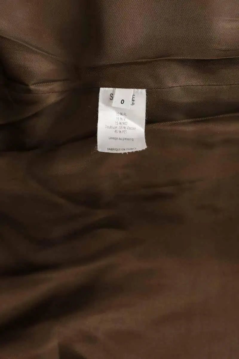 Blazer Songe Lab Marron en Polyester